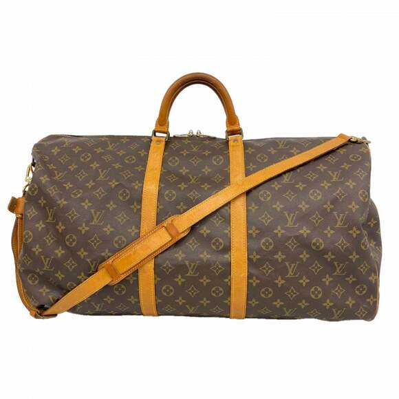 LOUIS VUITTON Authentic Brown Monogram Boston Bag